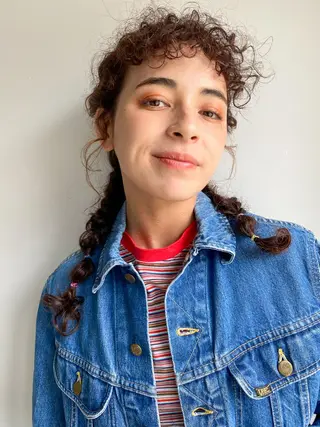 ミディアム パーマ カラー CEINE PATHのヘアスタイル