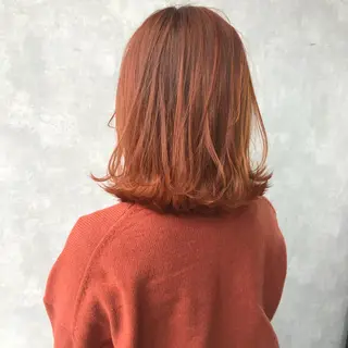 ミディアム No1韓国風レイヤー &カチモリ✨ /サキのヘアスタイル