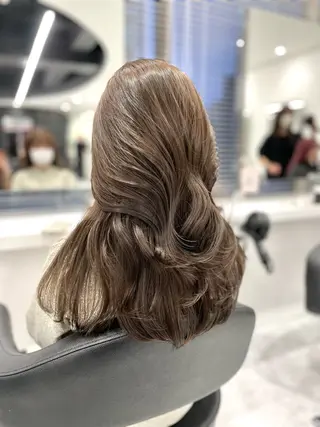 セミロング 💍大人デザイン /ハイトーン♡リクトのヘアスタイル