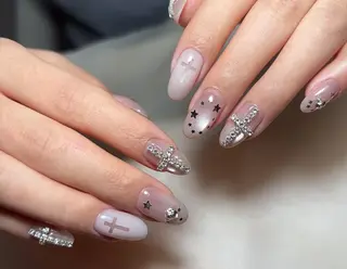 ネイル By moonネイル 🌷ワンホン/韓国風のネイルデザイン