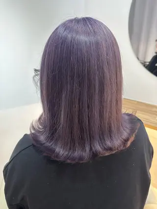 ミディアム Rio🎀 カラー/顔周りカットのヘアスタイル