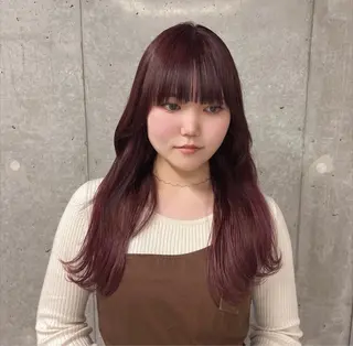 ロング カラー ヘアアレンジ ねいるとあいの店キュプレ橘通店所属・harua キュプレ/アイリストのマツエク・マツパデザイン