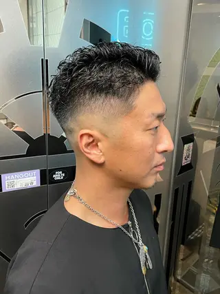 パーマ メンズ Le'a所属・渋谷/フェード/ 國分 翔のヘアスタイル