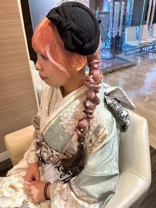 ロング わかまつ　ももみ 🕊️/顔周りカットのヘアスタイル