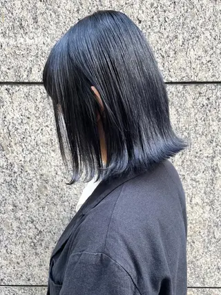 ミディアム カラー 💎小顔前髪&髪質 改善カラー💎片桐のヘアスタイル