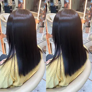 ロング 美髪縮毛矯正🤍 髪質改善/Shinaのヘアスタイル