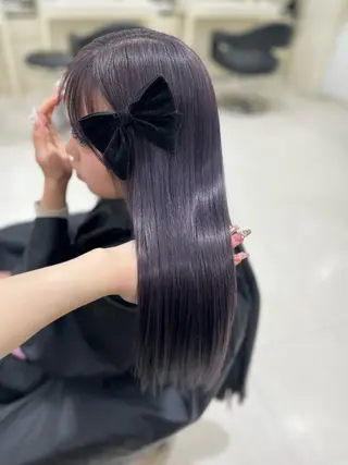 カラー ベージュ・ラベンダー カラー🎀りりのヘアスタイル