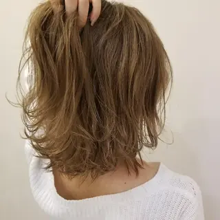 カラー ミディアム シールエクステ♦️ レイヤー♦️福田晃大のヘアスタイル