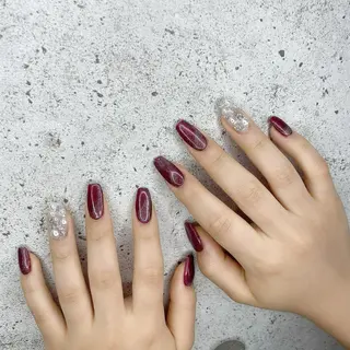 ロング カラー パーマ ヘアアレンジ メンズ キッズ ネイル マツエク・マツパ Salon Ｋのネイルデザイン