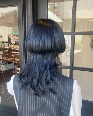 セミロング 透明感カラー 🐺黛杏香🐺のヘアスタイル