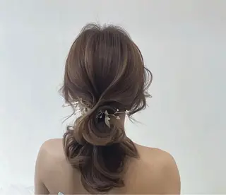 ロング ヘアアレンジ Meili メイリのマツエク・マツパデザイン