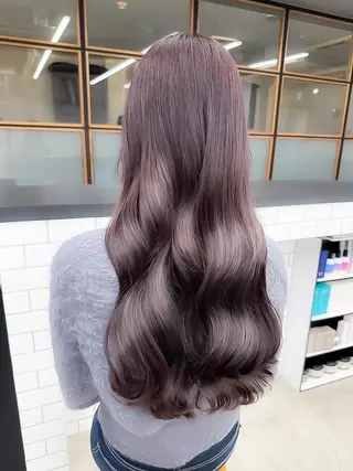 ロング カラー 韓国🫧髪質改善🫧 縮毛矯正🫧陽菜🫧のヘアスタイル