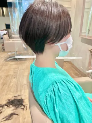 ショート ショート ボブ 梅田 木戸健人のヘアスタイル