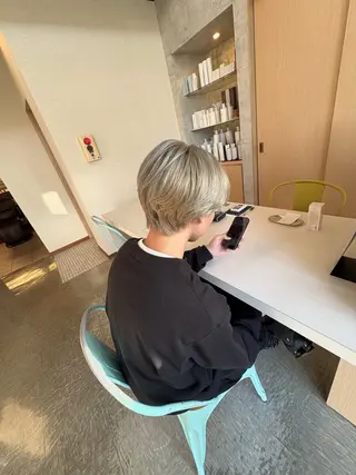 ショート カラー メンズ 小山内 一馬のヘアスタイル