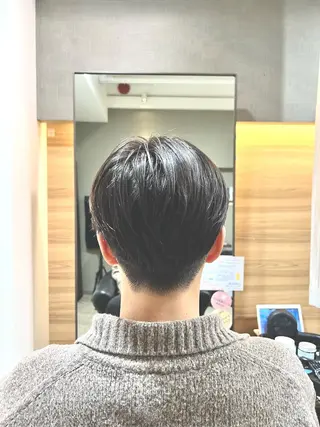 ショート メンズ 心斎橋バレイヤージュ 小林勝貴のヘアスタイル
