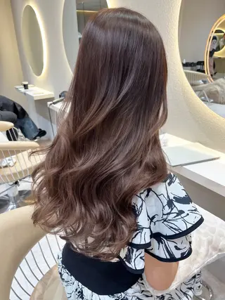 ロング カラー 透明感カラー🤎 中川智帆のヘアスタイル