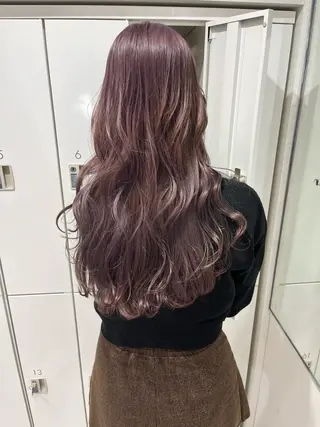 ロング カラー 韓国ハッシュカット/ 新宿/髪質改善/岡崎のヘアスタイル