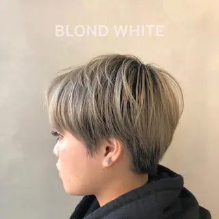 ショート 🌸ハイトーン 新田 廉 🌸のヘアスタイル