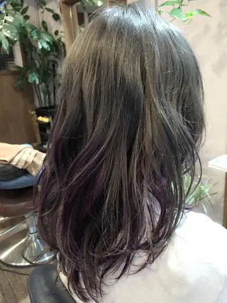 ミディアム セミロング ロング カラー 原宿サロン代表 デザインカラー伊藤卓のヘアスタイル