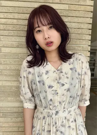 ミディアム カラー grand juteのヘアスタイル