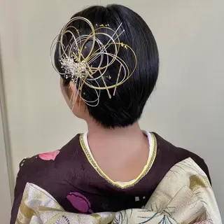 ショート ヘアアレンジ ライト写真場所属・タニモト ユイのヘアスタイル