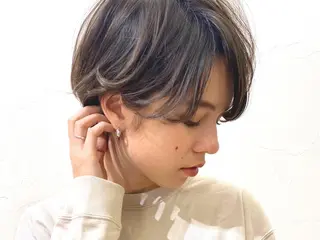 ショート カラー メグ🫧 ケアスタイリスト✨のヘアスタイル
