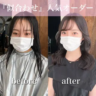 ミディアム 【1日2名様限定】 AFLOAT白川雄副のヘアスタイル