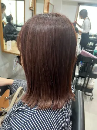 ミディアム カラー ✨🎨ブリーチなし 透明感カラー✨美友のヘアスタイル