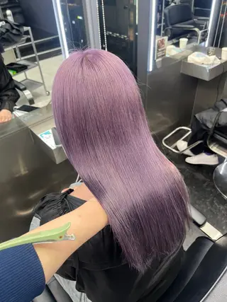 セミロング カラー ヘアアレンジ ハイトーン/透明感 髪質改善/rinaのヘアスタイル