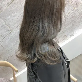 セミロング カラー 長井 徹行のヘアスタイル