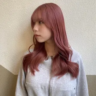 ロング カラー 透明感カラー/ 小顔カット/ミヅキのヘアスタイル