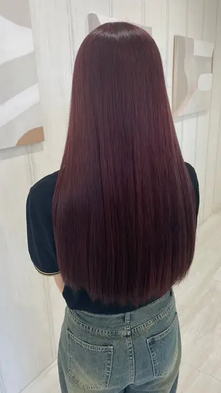 ロング カラー 高岡/EARTH みお/シールエクステのヘアスタイル
