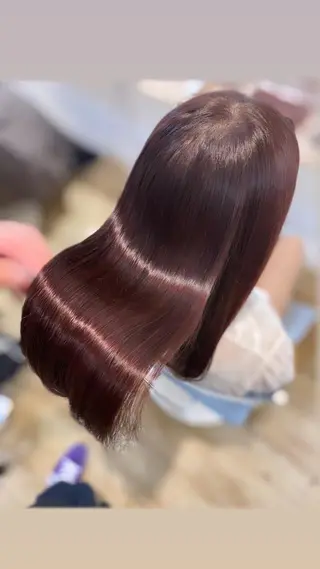 セミロング 💜髪質改善💜韓国 ヘア💜TAKUのヘアスタイル