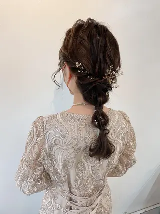 ロング ヘアアレンジ h a k u 大倉 卓人のヘアスタイル