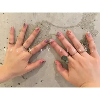 カラー ネイル マツエク・マツパ illum hicariのネイルデザイン