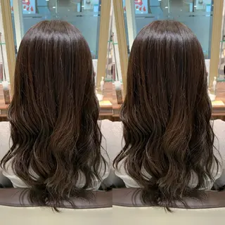 セミロング カラー ヘアアレンジ 盛れる韓国ヘア♡ 🌻鈴木花🌈のヘアスタイル