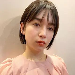 ショート カラー 🌱小顔ヘア/ボブ ミディアム/双葉🌱のヘアスタイル