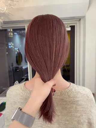 ミディアム カラー Koto🌿 ブリーチなしカラーのヘアスタイル