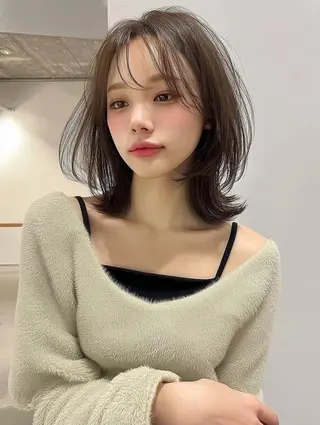 セミロング ヘアアレンジ レイヤー/Wカラー /マッキーのヘアスタイル