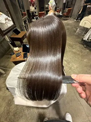 ロング パーマ 🌈髪質改善💕 縮毛矯正✨青木まで✨のヘアスタイル