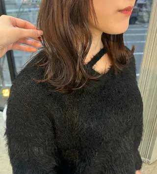 ミディアム suehiro yunaのヘアスタイル