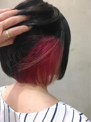 ショート カラー 🩷🍭中津・梅田 エリア🍬💜のヘアスタイル