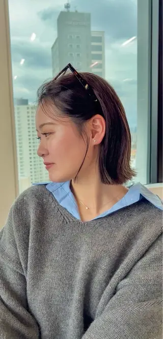 ショート カラー ⭐️似合わせボブ ⭐️かえでのヘアスタイル