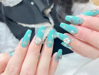 ネイル candy nail 韓国風ワンホンネイルのネイルデザイン
