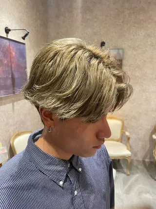 パーマ メンズ Earth Yuhiのヘアスタイル