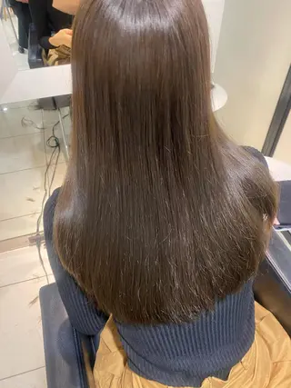 ロング カラー グレージュ/透明感/ 韓国ヘア/RISAのヘアスタイル