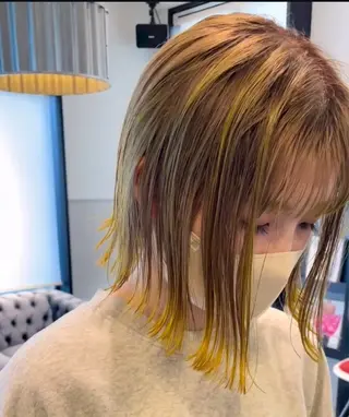 ミディアム 池田 なな美のヘアスタイル