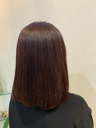 カラー ブリーチしない暖色 カラー🥀杉 優菜のヘアスタイル