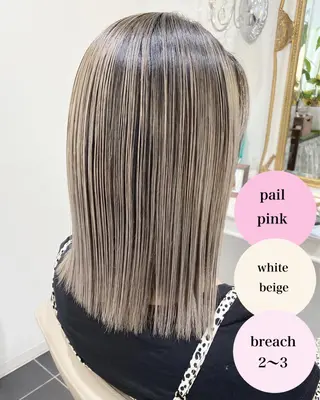 セミロング カラー 山崎俊輔/髪質改善 /バレイヤージュのヘアスタイル