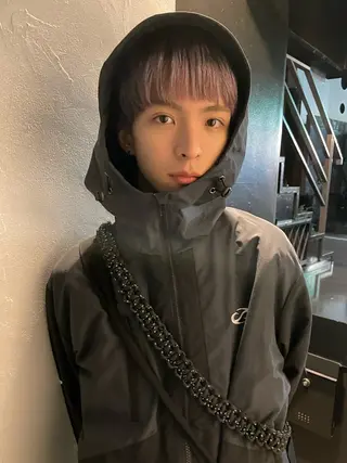 ショート カラー メンズ スパイラルパーマ 🌐hina⭐️のヘアスタイル